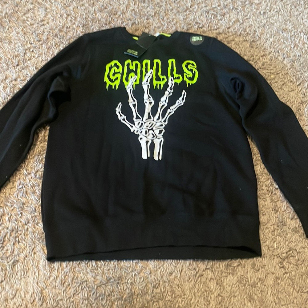 H&M Glow in the dark Halloween sweatshirt youth 12-14